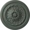Ekena Millwork Wigan Ceiling Medallion, Hand-Painted Cloud Burst Crackle, 16"OD x 2 1/4"P CM16WGCBC - alternate 1